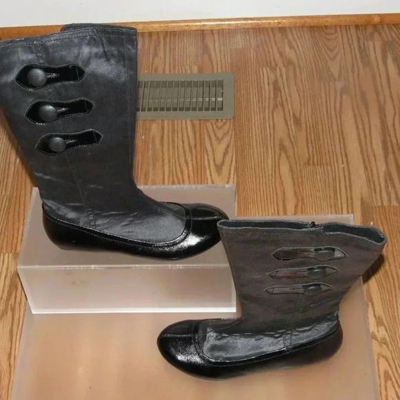 JUMP Bjork Black Mid-Calf Boots Size 8 - Picture 1 of 4